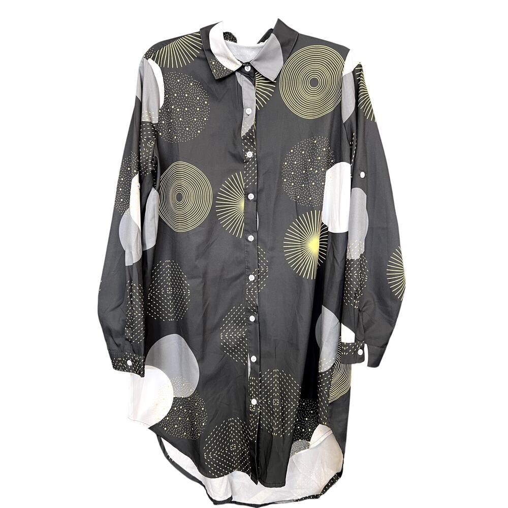 Women's Whimsical Button Down Dress Size Large